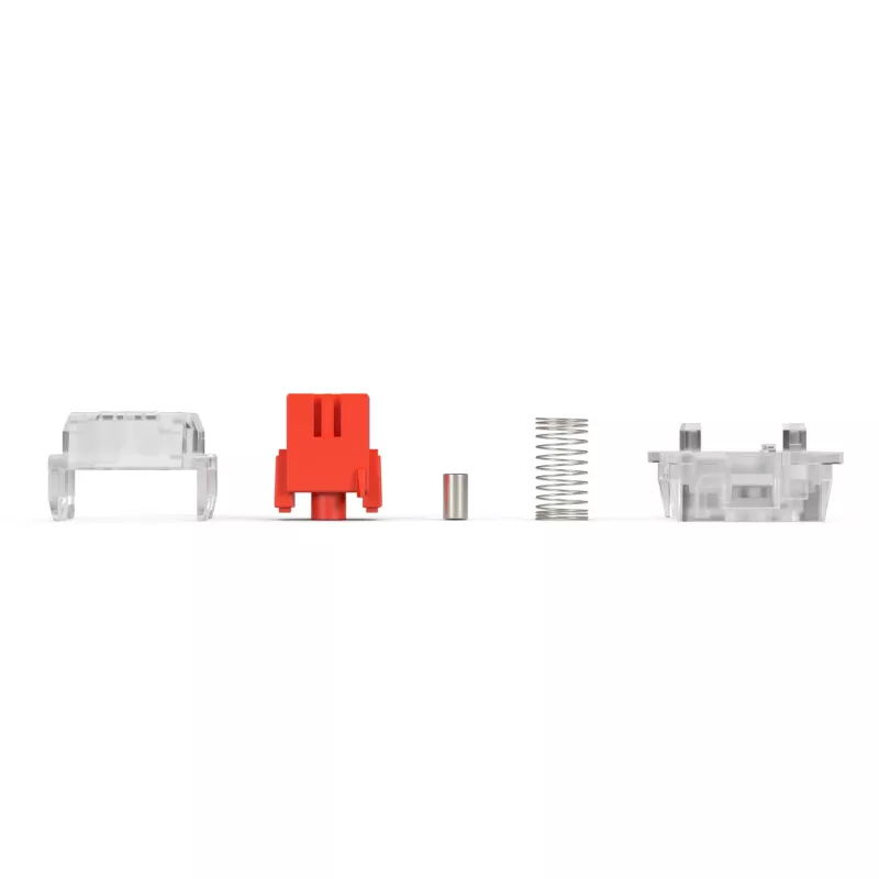 Tastatur switches GLORIOUS Fox HE — 36 Stück, Polycarbonat, rot durchscheinend, kompatibel mit GMMK 3 HE