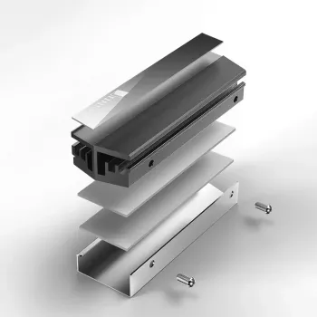 Kühlkörper/Radiator Jonsbo M.2 Grau Schwarz Grau 1 Stück 23,2 mm 76,3 mm 17,4 mm