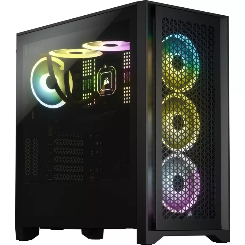 CORSAIR Mid-Tower-Gehäuse - Icue 4000d RGB Airflow - Schwarz