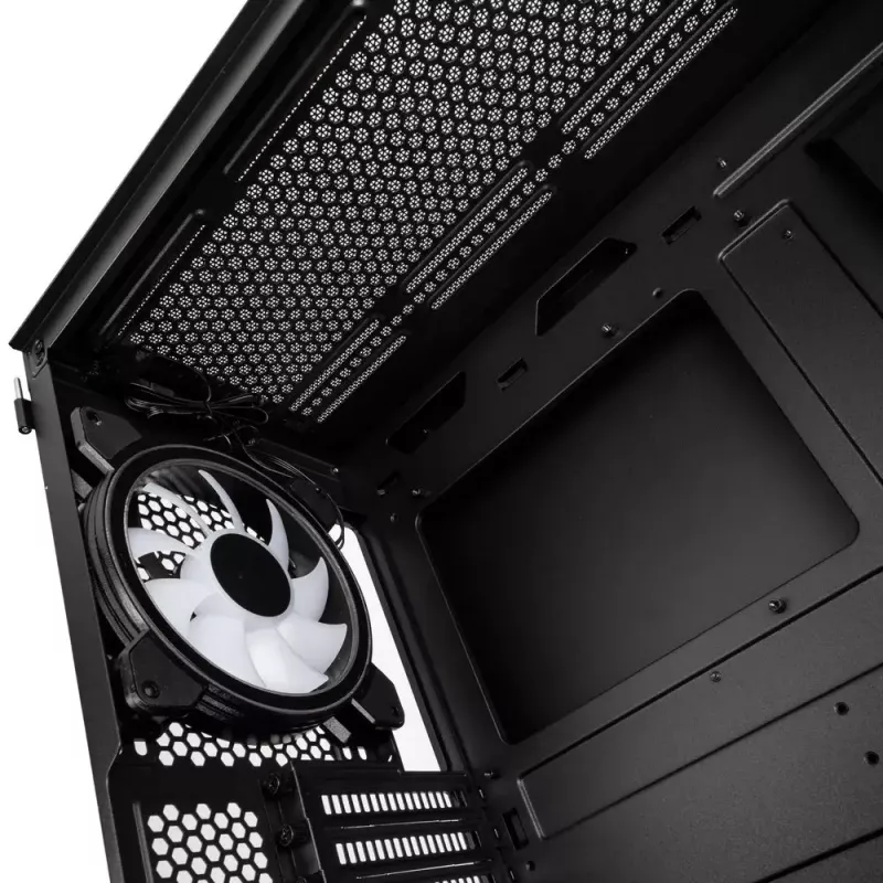PC-Gehäuse Kolink Observatory Y AMD SE ARGB Midi Tower Schwarz, Transparent