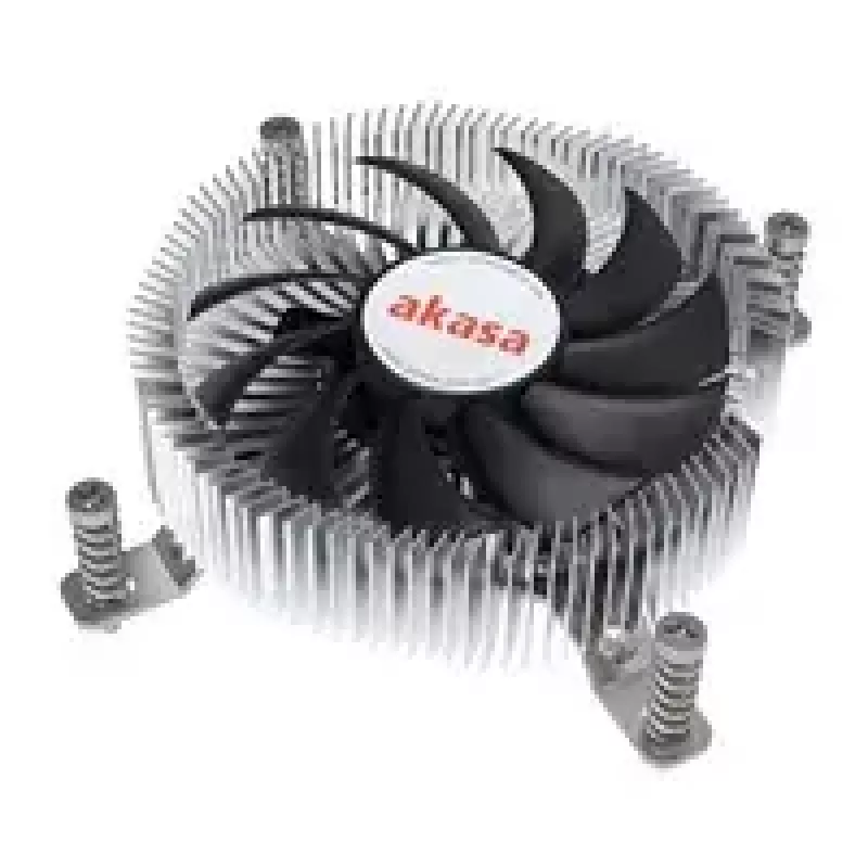 CPU-Kühler Akasa Al LGA1700 für Thin Mini-ITX — flacher Aluminiumkühlkörper