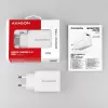 Axagon ACU-QC19W Wandladegerät 1x QC3.0/AFC/FCP/SMART 19W weiß