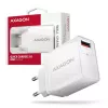 Axagon ACU-QC19W Wandladegerät 1x QC3.0/AFC/FCP/SMART 19W weiß