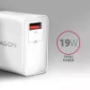 Axagon ACU-QC19W Wandladegerät 1x QC3.0/AFC/FCP/SMART 19W weiß