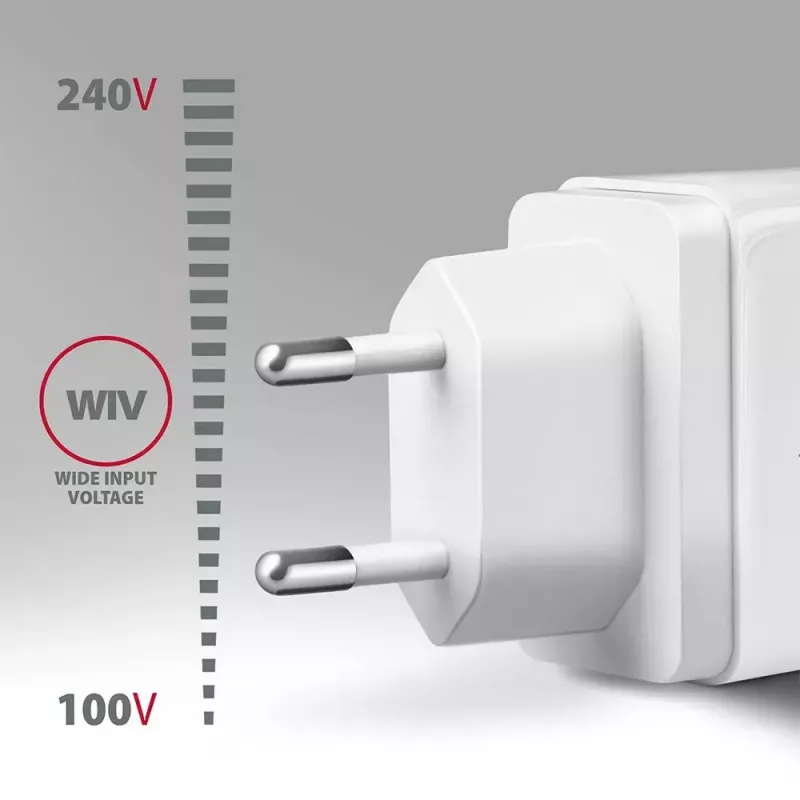 Axagon ACU-QC19W Wandladegerät 1x QC3.0/AFC/FCP/SMART 19W weiß