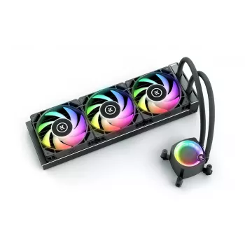 Flüssigkeitskühler EK Water Blocks Nucleus AIO CR360 Lux D-RGB 12 cm Schwarz