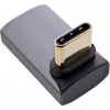 InLine USB4 Adapter, USB-C Stecker/Buchse gewinkelt hoch/runter, Aluminium, grau