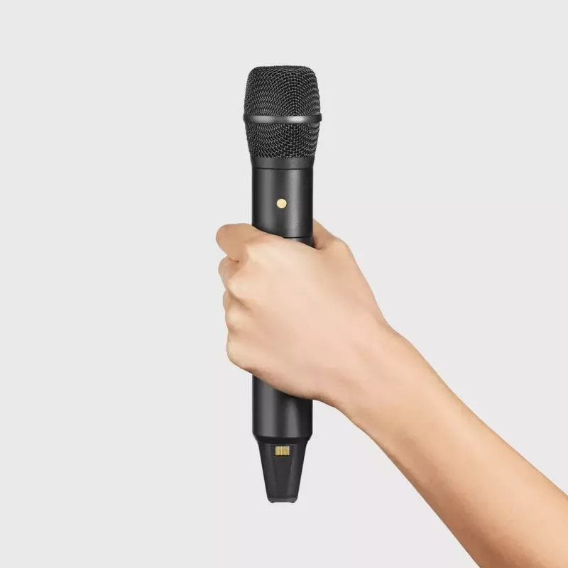 Handheld-Kondensatormikrofon RØDE Interview Pro — omnidirektional, 48 kHz/32-bit, 32 GB, kabellos, max. 200 m, schwarz