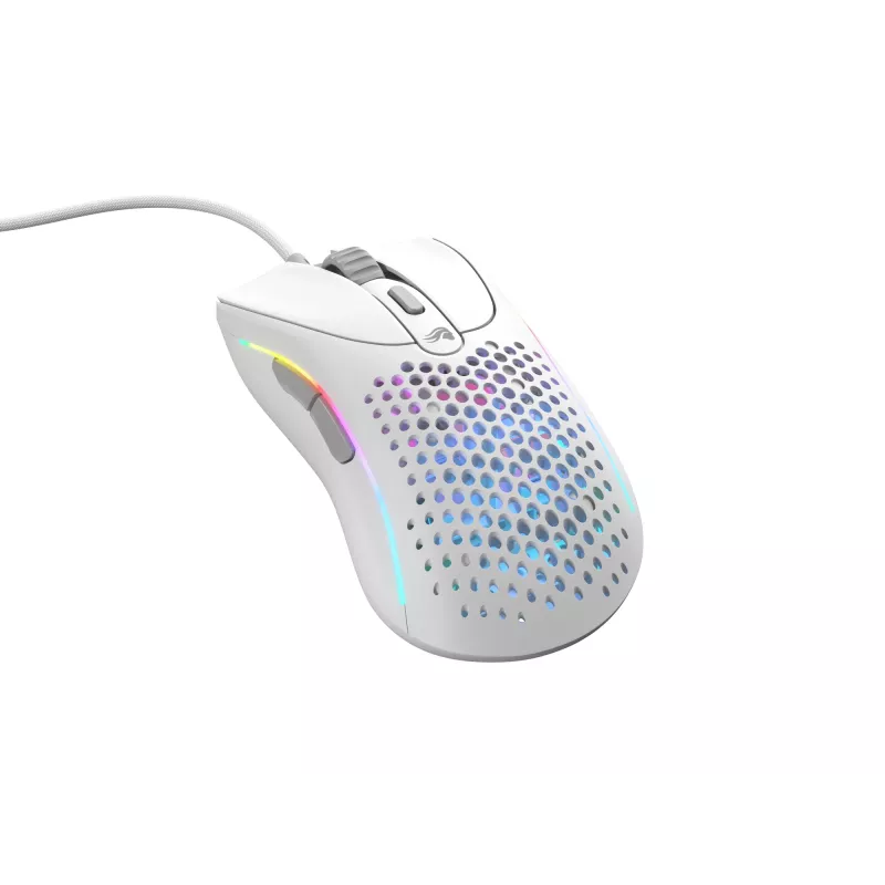 Glorious Gaming Glorious Model D 2 Wired - Mattweiß, Rechtshänder, Optisch, USB Typ-A, 26000 DPI, Weiß