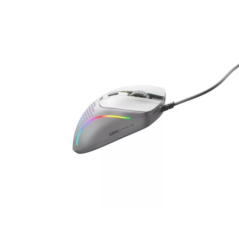 Glorious Gaming Glorious Model D 2 Wired - Mattweiß, Rechtshänder, Optisch, USB Typ-A, 26000 DPI, Weiß