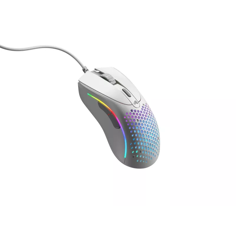 Glorious Gaming Glorious Model D 2 Wired - Mattweiß, Rechtshänder, Optisch, USB Typ-A, 26000 DPI, Weiß