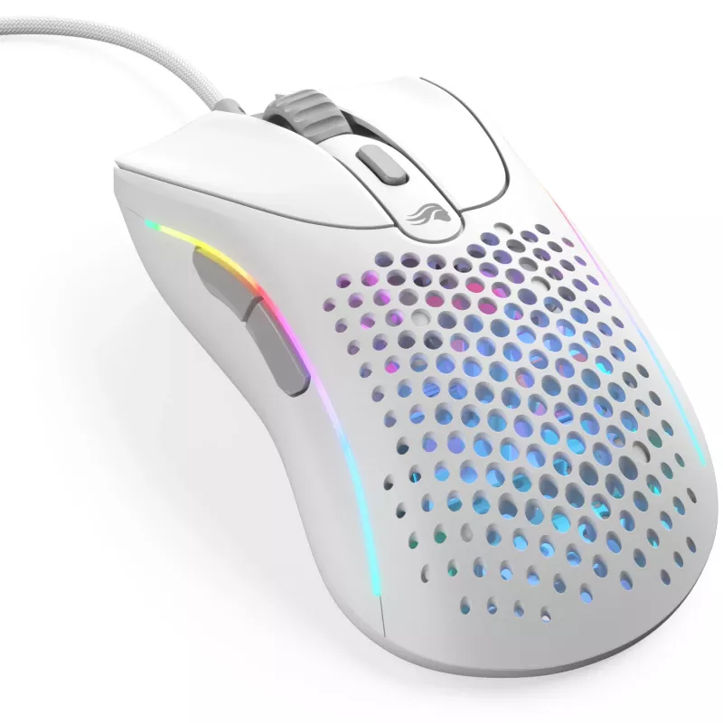 Glorious Gaming Glorious Model D 2 Wired - Mattweiß, Rechtshänder, Optisch, USB Typ-A, 26000 DPI, Weiß