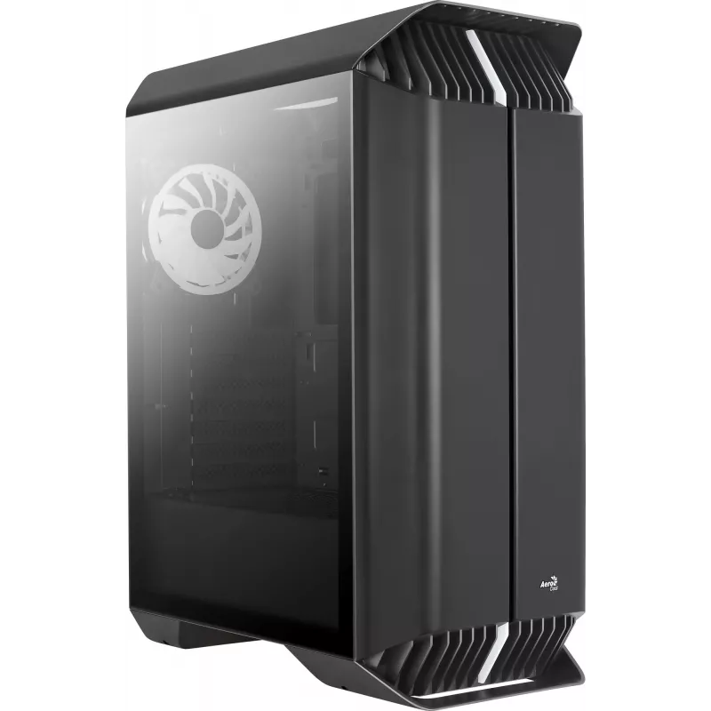 Aerocool GLADIATOR DUO ATX Gaming-Gehäuse 3x ARGB 12cm Lüfter, Midi Tower, PC, Schwarz, ATX, micro ATX, Mini-ITX, ABS, SPCC, Gaming