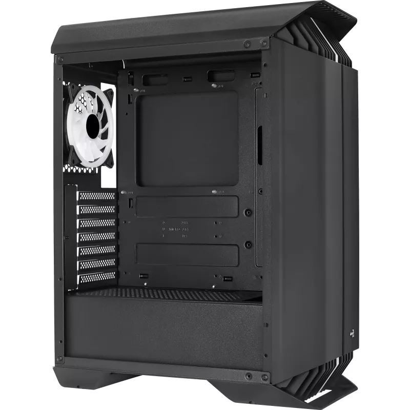 Aerocool GLADIATOR DUO ATX Gaming-Gehäuse 3x ARGB 12cm Lüfter, Midi Tower, PC, Schwarz, ATX, micro ATX, Mini-ITX, ABS, SPCC, Gaming
