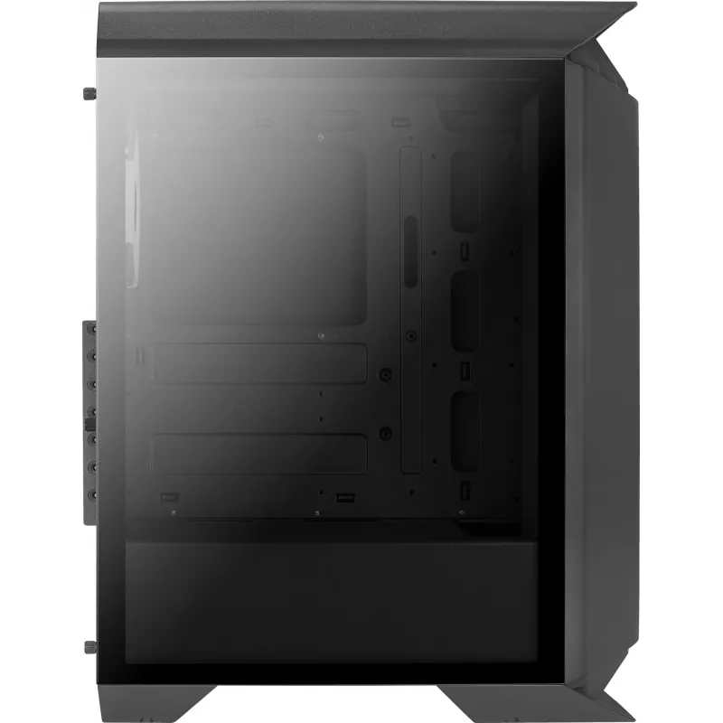 Aerocool GLADIATOR DUO ATX Gaming-Gehäuse 3x ARGB 12cm Lüfter, Midi Tower, PC, Schwarz, ATX, micro ATX, Mini-ITX, ABS, SPCC, Gaming