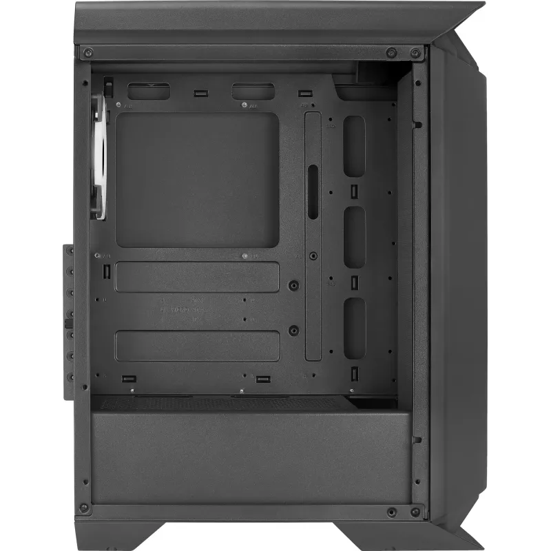 Aerocool GLADIATOR DUO ATX Gaming-Gehäuse 3x ARGB 12cm Lüfter, Midi Tower, PC, Schwarz, ATX, micro ATX, Mini-ITX, ABS, SPCC, Gaming