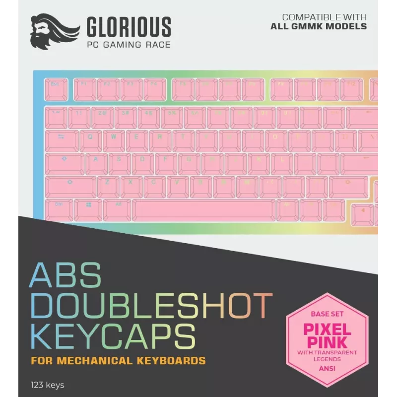 Tastaturkappe Glorious PC Gaming Race Doubleshot Keycaps V2