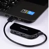 Axagon HUE-X4B Schnittstellen-Hub USB 2.0 480 Mbit/s Schwarz