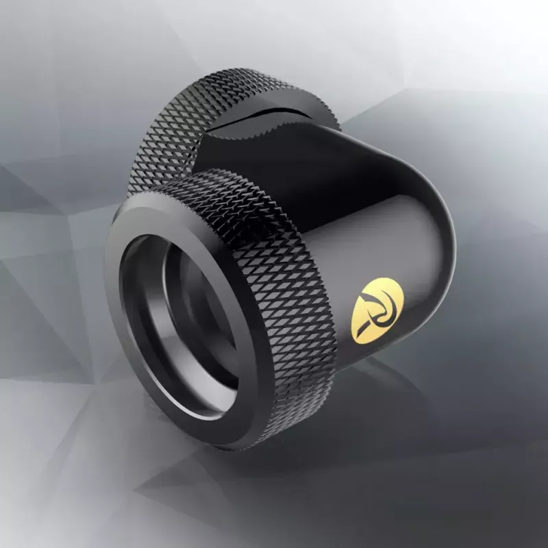 Anschlussstück RAIJINTEK PELIAS Messing Schwarz 23mm x 23mm x 33mm