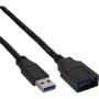 InLine USB 3.2 Gen.1 Kabel Typ A Stecker / Typ A Buchse, schwarz, 1m