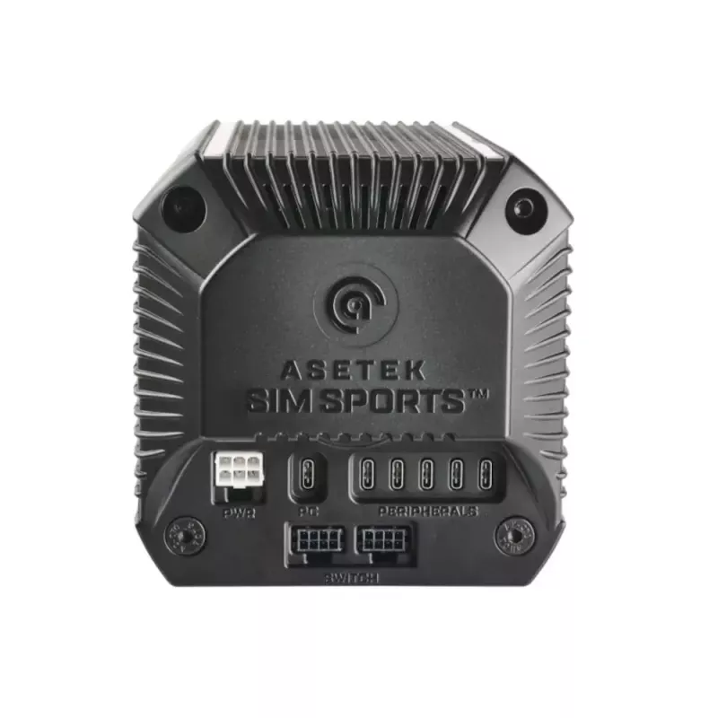 Wheel base Asetek 40-020-0020003 — Gaming Wheel Base, 400 W, für PC, schwarz/weiß, 132×293×133 mm