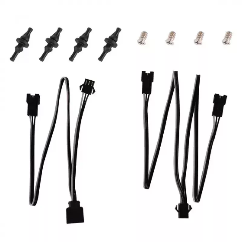 Luftkühler Silverstone FW124 für Computergehäuse, Schwarz, Weiß