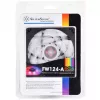 Luftkühler Silverstone FW124 für Computergehäuse, Schwarz, Weiß