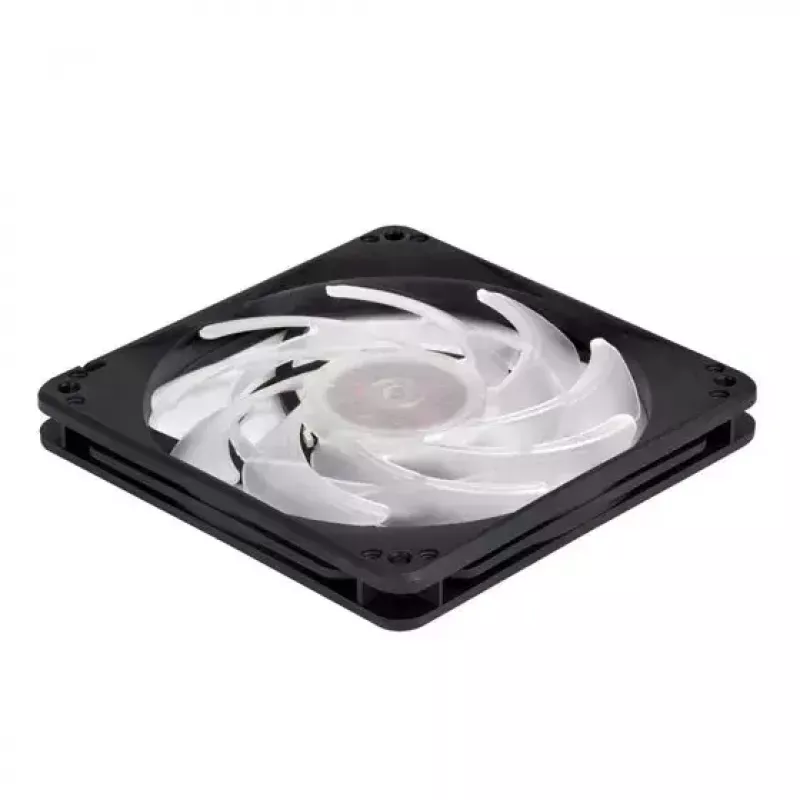 Luftkühler Silverstone FW124 für Computergehäuse, Schwarz, Weiß