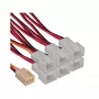 InLine-Lüfter-Adapterkabel Y-Kabel 3pol Molex Buchse / 6x 3pol Molex Stecker