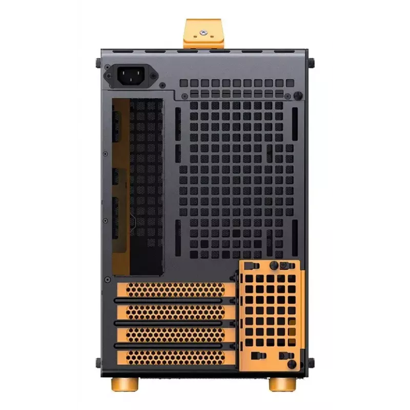 Computer-Gehäuse JONSPLUS MATX Handle Case Z20 – Schwarz-Orange