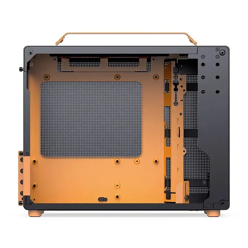 Computer-Gehäuse JONSPLUS MATX Handle Case Z20 – Schwarz-Orange