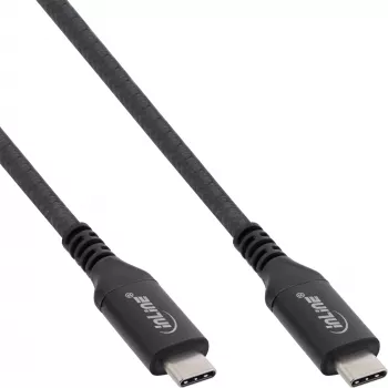 USB4-Kabel InLine 35901A 1m USB-C Stecker/Stecker 8K60Hz schwarz