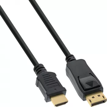DisplayPort-zu-HDMI-Konverterkabel InLine 17183 3m schwarz