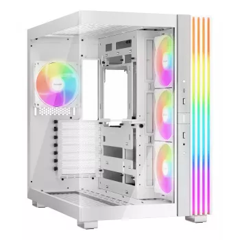PC-Gehäuse be quiet! LIGHT BASE 600 LX Weiß Midi Tower — ATX, Seitenfenster, ARGB-Front, USB-C, unterstützt 360-mm-Radiator