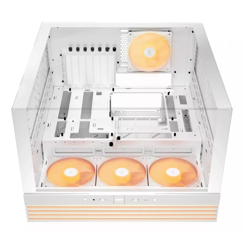 PC-Gehäuse be quiet! LIGHT BASE 600 LX Weiß Midi Tower — ATX, Seitenfenster, ARGB-Front, USB-C, unterstützt 360-mm-Radiator