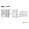 PC-Gehäuse be quiet! LIGHT BASE 600 LX Weiß Midi Tower — ATX, Seitenfenster, ARGB-Front, USB-C, unterstützt 360-mm-Radiator