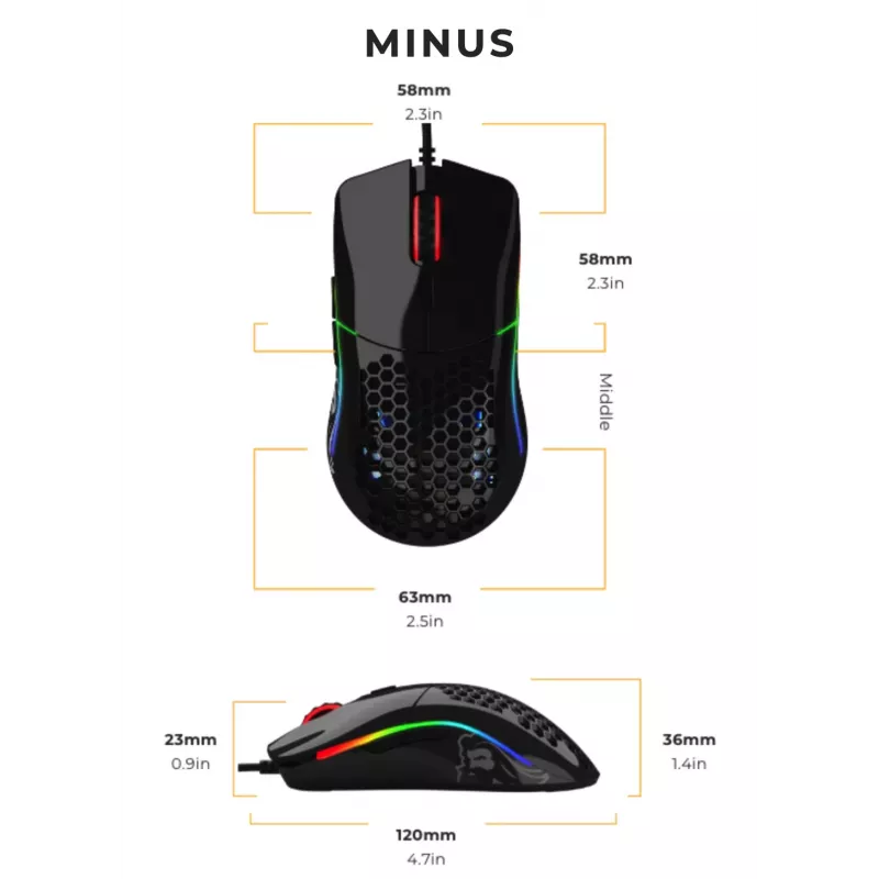 Glorious Gaming Glorious Model O- Maus Glossy (Schwarz)