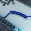 Spiralkabel USB GLORIOUS für mechanische Tastaturen, GMMK Cobalt Blue GLO-KB-ACC-CBL-COIL-CBLU