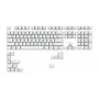 Tastatur-Tastenkappen Triton Glorious Doubleshot Keycaps V2 — ABS, Weiß, kompatibel mit GMMK