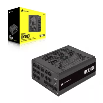 CORSAIR Power Supply - 1000 Watt - Hx1000i - Fully Modular Ultra-low Noise Platinum ATX PC (EU)