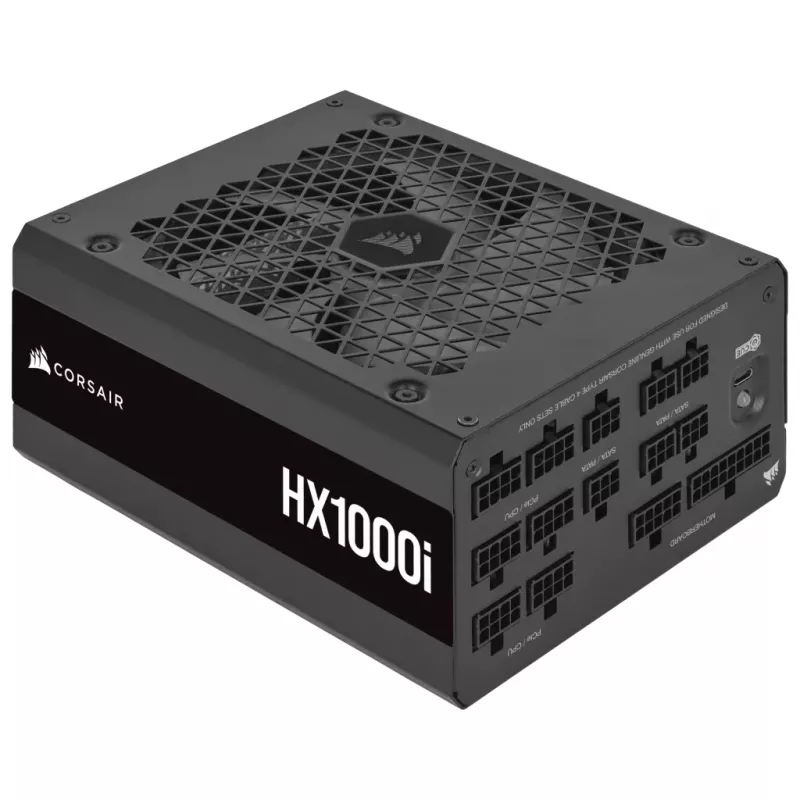 CORSAIR Power Supply - 1000 Watt - Hx1000i - Fully Modular Ultra-low Noise Platinum ATX PC (EU)