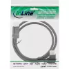 InLine DisplayPort 1.4 Kabel, 8K4K, rechtwinklig, schwarz/gold, 1 m