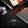 Axagon HMC-KB-US, USB 5Gbps Hub mit Tastatur, HDMI 4K/60Hz, 3x USB-A, SD/mSD, Audio, PD 100, US-Layout