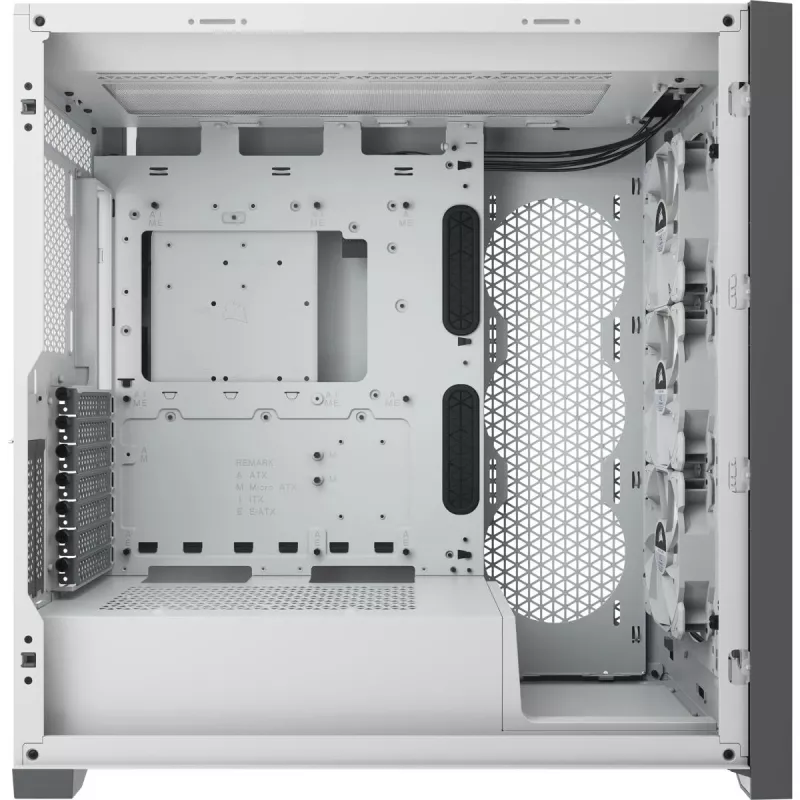 CORSAIR iCUE 5000X RGB - Tempered Glass Mid-Tower ATX PC Smart Case - Weiß