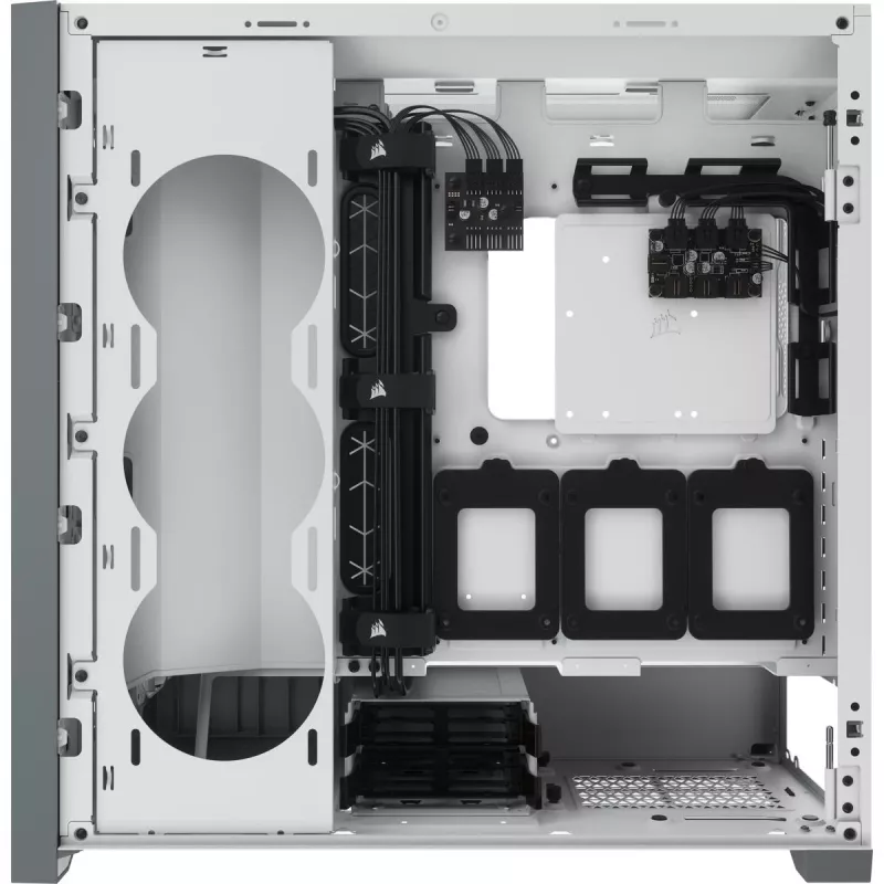 CORSAIR iCUE 5000X RGB - Tempered Glass Mid-Tower ATX PC Smart Case - Weiß