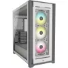 CORSAIR iCUE 5000X RGB - Tempered Glass Mid-Tower ATX PC Smart Case - Weiß