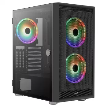 Aerocool GRAPHITEV3 Computergehäuse 3 ARGB 14-cm-Lüfter