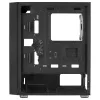 AeroCool Graphite v3 (Graphite-G-BK-v3) ACCM-PB24133.11 Midi-Tower-Gehäuse, ATX/MicroATX/Mini-ITX, Seitenteil aus gehärtetem Glas, ohne Netzteil, schwarz