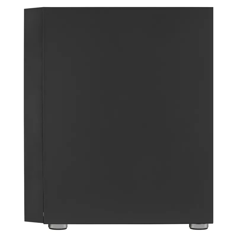 AeroCool Graphite v3 (Graphite-G-BK-v3) ACCM-PB24133.11 Midi-Tower-Gehäuse, ATX/MicroATX/Mini-ITX, Seitenteil aus gehärtetem Glas, ohne Netzteil, schwarz