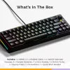 Mechanische Gaming-Tastatur GLORIOUS GMMK 3 65% Kabelgebunden USB, QWERTY US, RGB, Schwarz